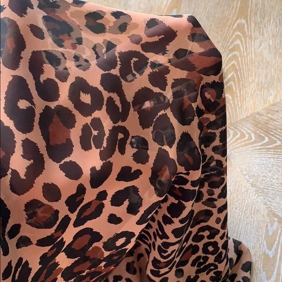 SHOW ME YOUR MUMU Leopard Sheer Soaree Tunic O/S - Picture 7 of 10